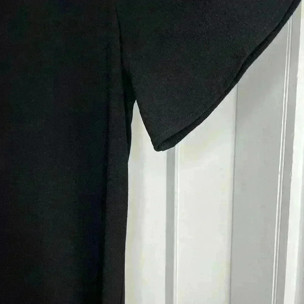 American Apparel Black Dress With Long  Keyhole Back - Picture 5 of 8